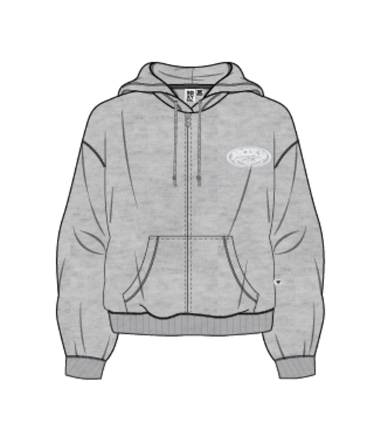 Roxy Dreamy Days Zip Hood - Grey Marle - Star Surf + Skate