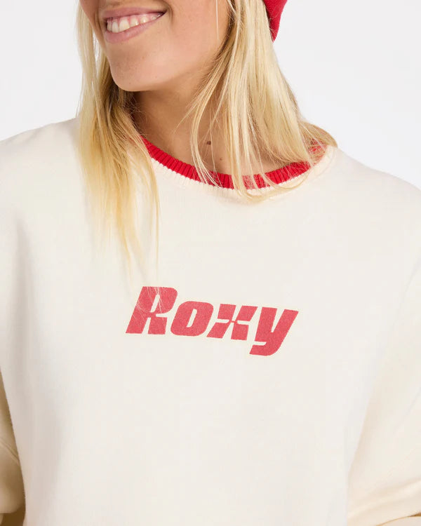 Roxy Game Time Crew - Bone - Star Surf + Skate