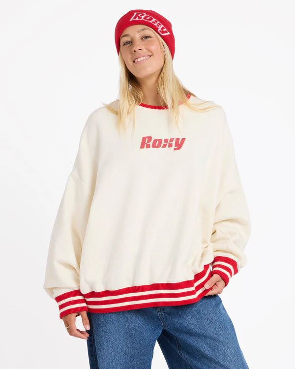 Roxy Game Time Crew - Bone - Star Surf + Skate