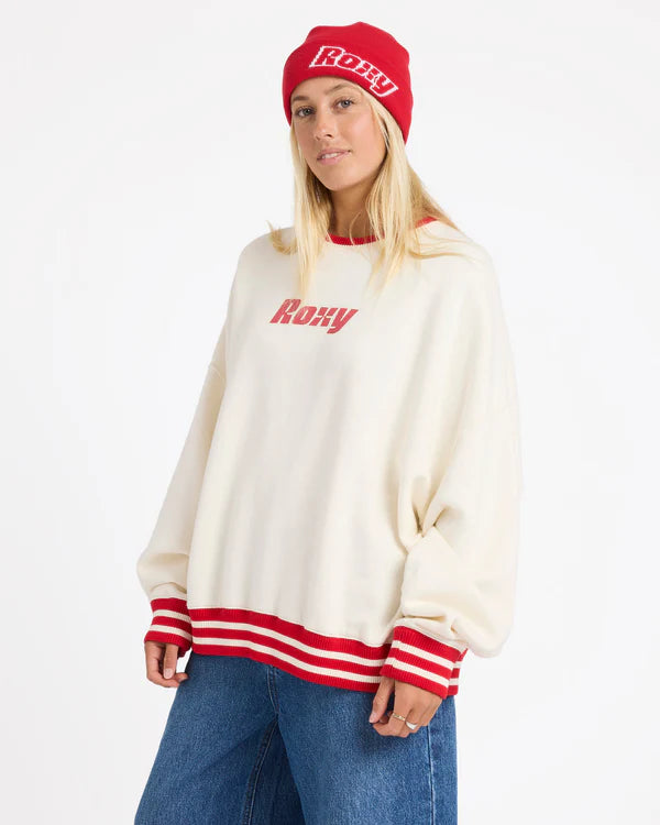 Roxy Game Time Crew - Bone - Star Surf + Skate