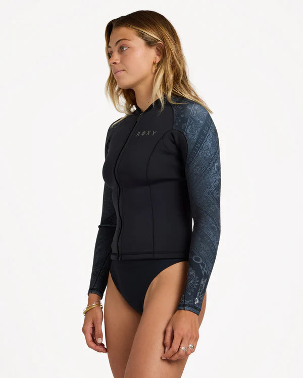 Roxy 1.0 Swell Natural FZ Jacket - Bandana