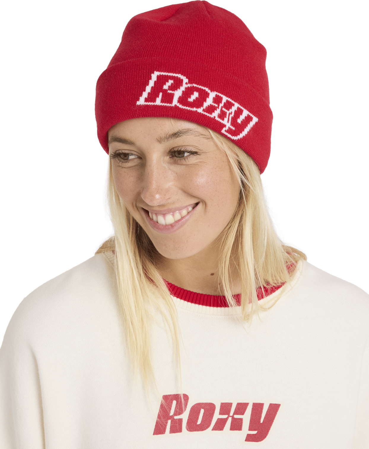 Roxy Going Back Beanie - Rio Red