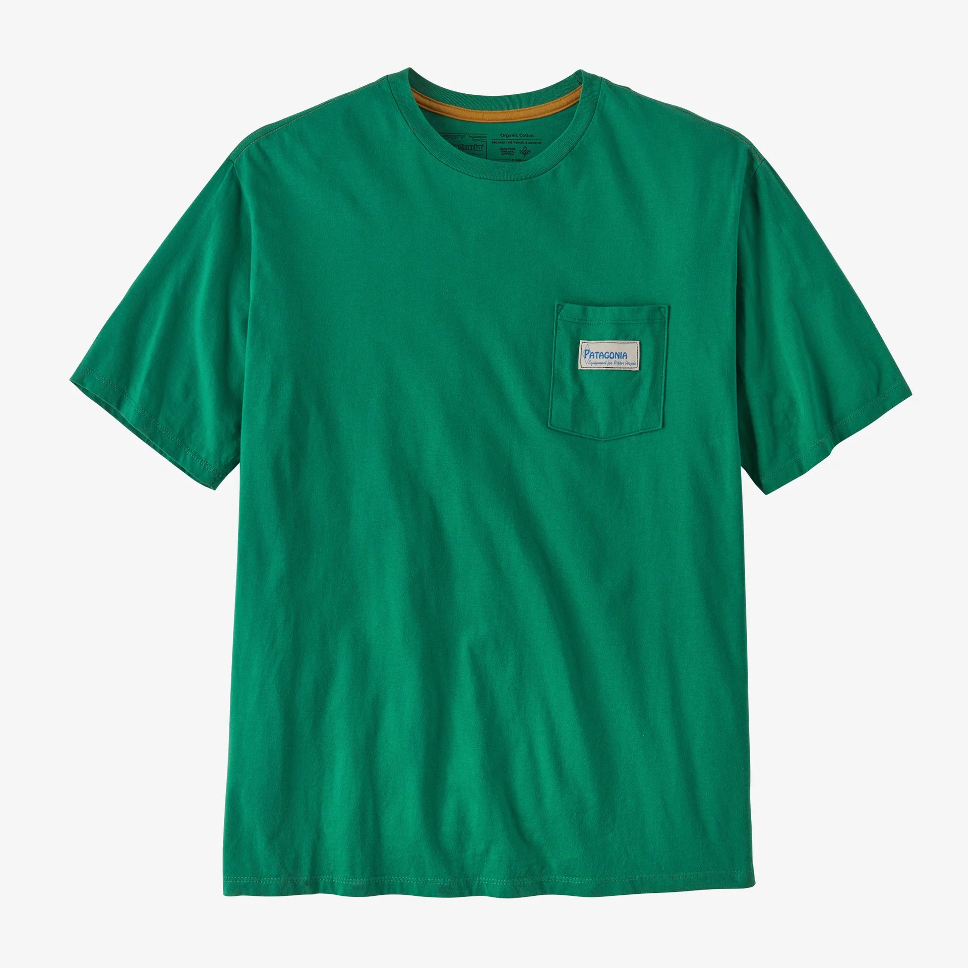 Patagonia Mens Water People Organic Pocket SS Tee - Water People Banner:Gather Green - Star Surf + Skate