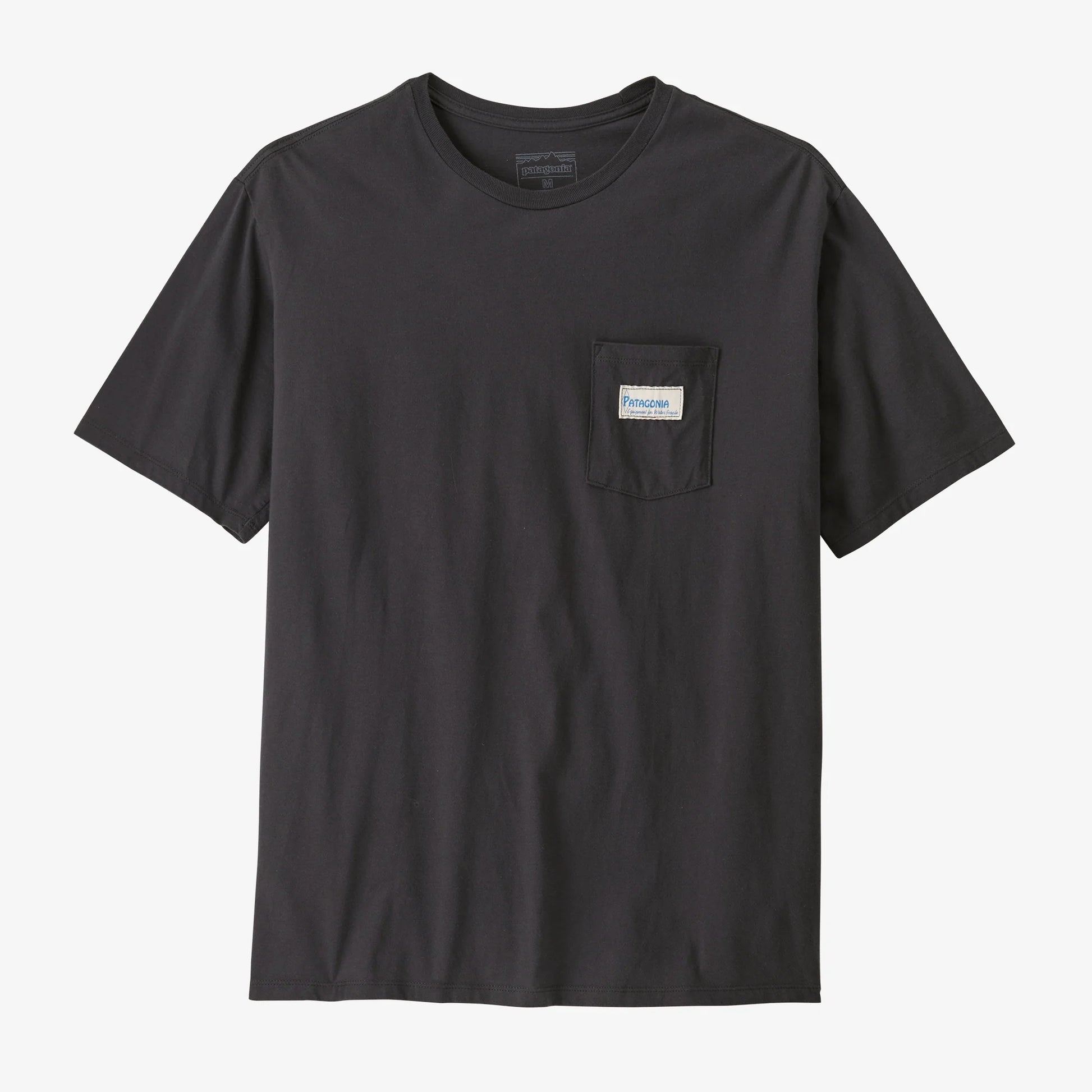 Patagonia Mens Water People Organic Pocket SS Tee - Water People Banner:Ink Black - Star Surf + Skate