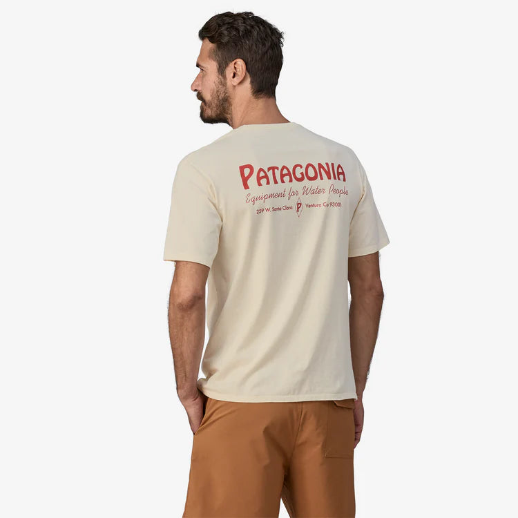 Patagonia Mens Water People Organic Pocket SS Tee - Water People Banner:Undyed Natural - Star Surf + Skate