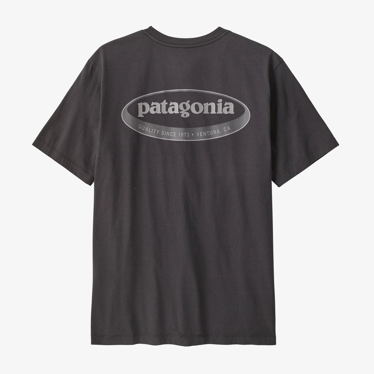 Patagonia Mens '95 Oval Logo SS Tee - Ink Black