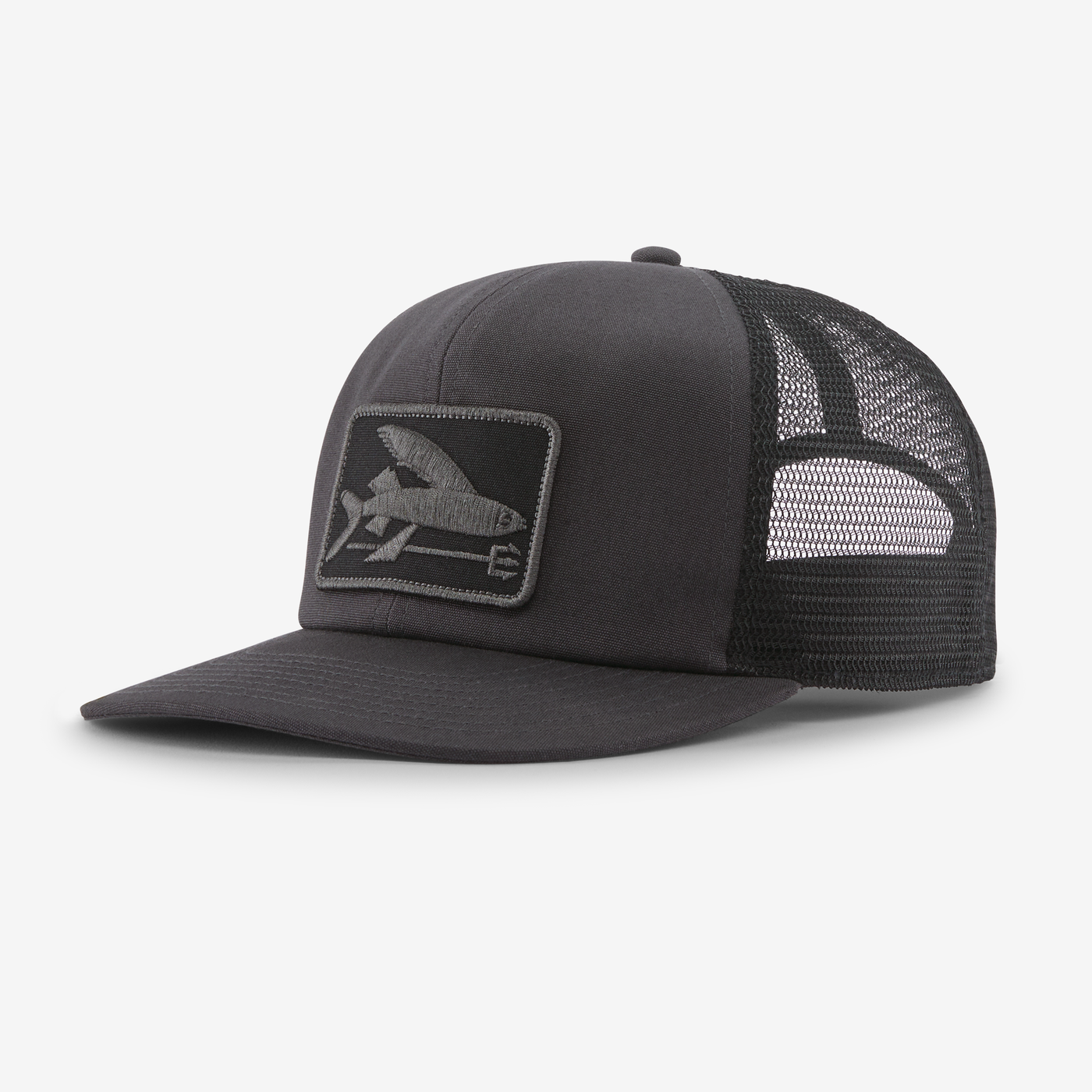 Patagonia Flying Fish Relaxed Trucker Hat - Ink Black