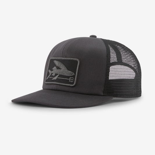 Patagonia Flying Fish Relaxed Trucker Hat - Ink Black