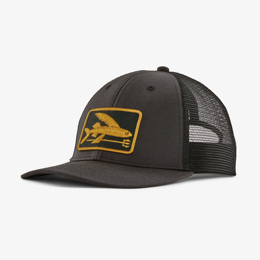 Patagonia Flying Fish LoPro Trucker Hat - Flying Fish Fork:Ink Black - Star Surf + Skate