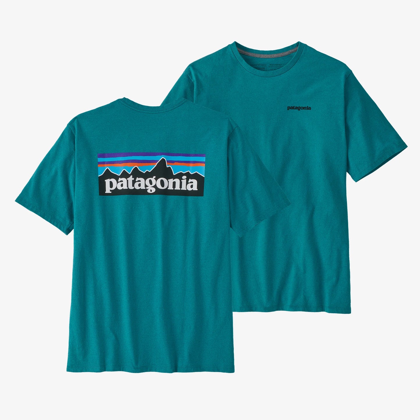 Patagonia Mens P-6 Logo Responsibili-Tee - Belay Blue - Star Surf + Skate