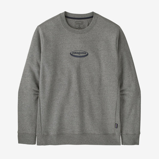 Patagonia M's '95 Oval Logo Uprisal Crew Sweatshirt - Gravel Heather