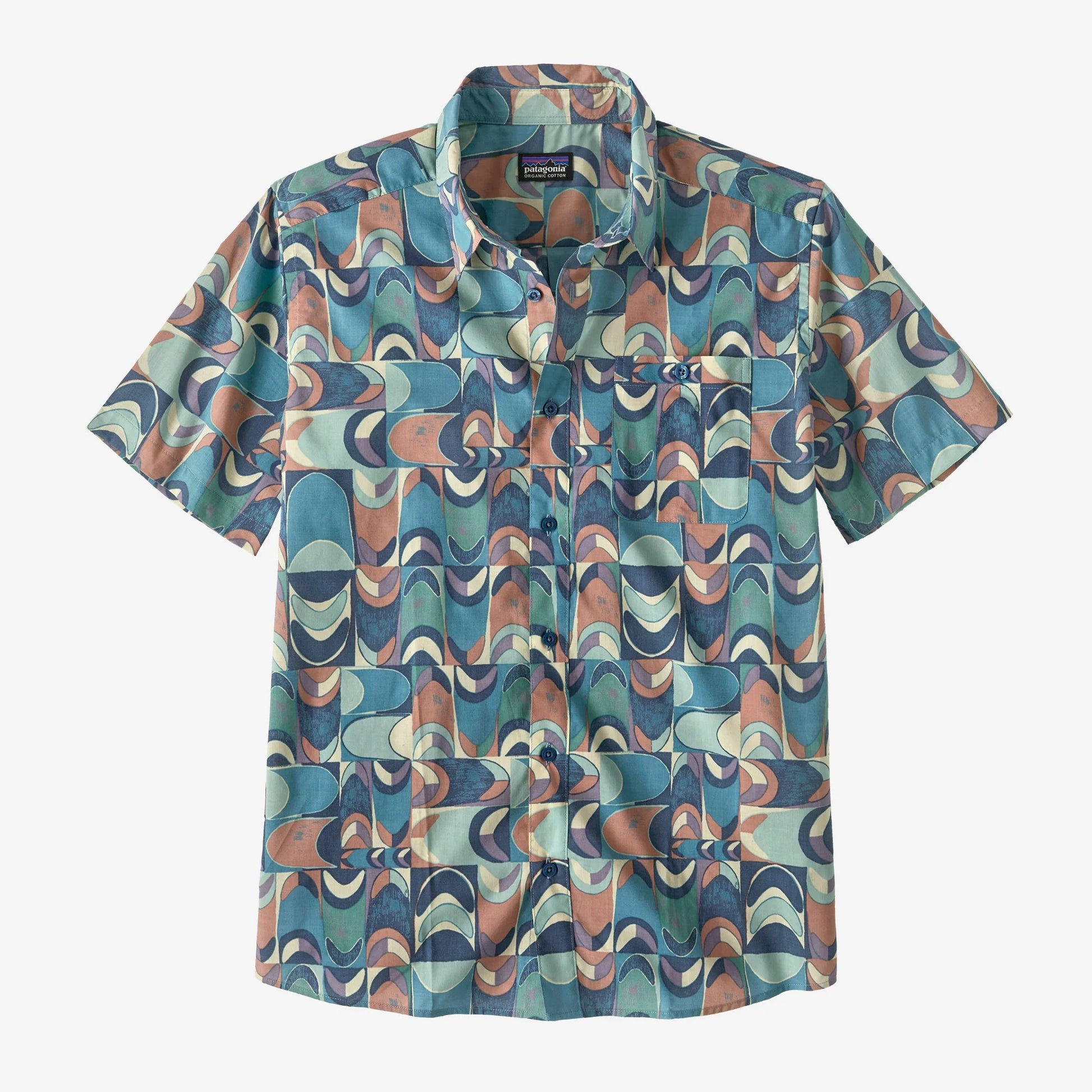 Patagonia Go To Shirt - Swallowtail Geo:Still Blue - Star Surf + Skate