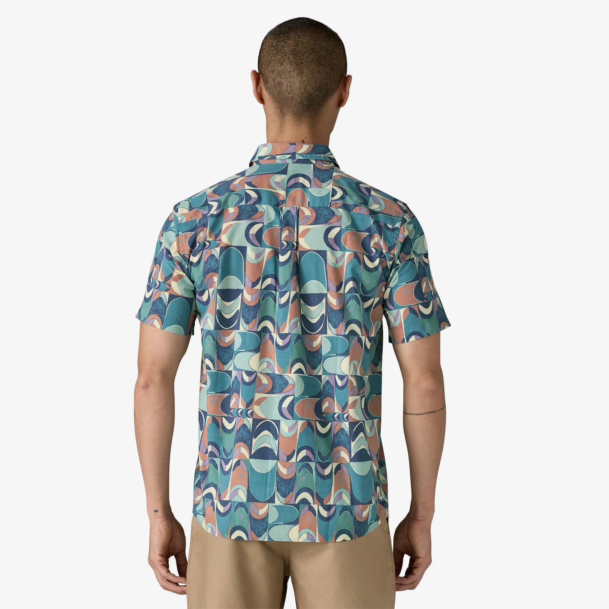 Patagonia Go To Shirt - Swallowtail Geo:Still Blue - Star Surf + Skate