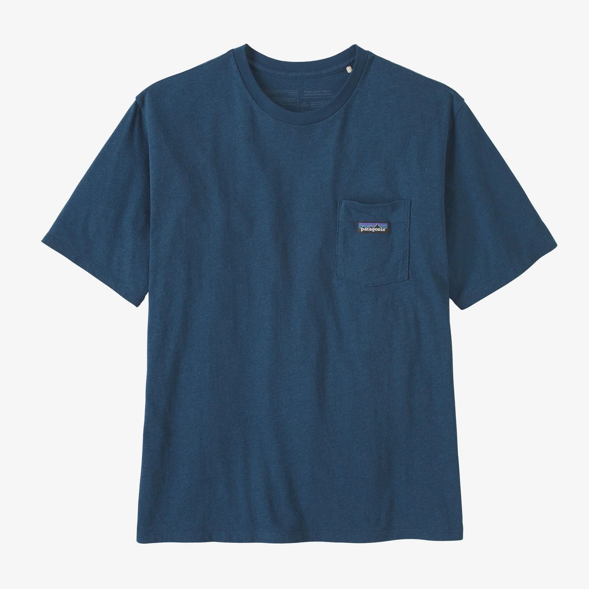 Patagonia Mens Regenerative Organic Certified Cotton LW Pocket Tee - Tidepool Blue - Star Surf + Skate