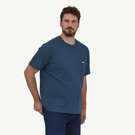 Patagonia Mens Regenerative Organic Certified Cotton LW Pocket Tee - Tidepool Blue - Star Surf + Skate