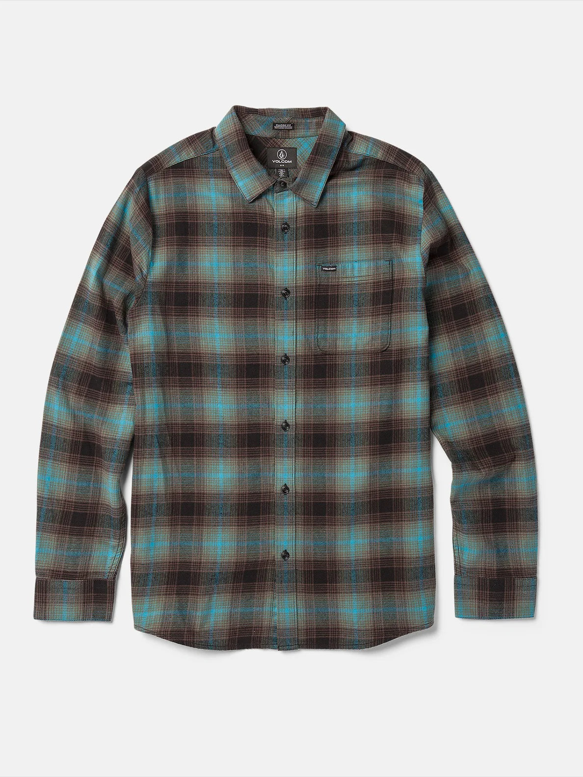 Volcom Caden Plaid LS Shirt - Black - Star Surf + Skate
