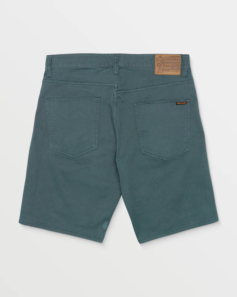 Volcom Solver Lite 5 Pckt Short 20" - Dark Slate - Star Surf + Skate