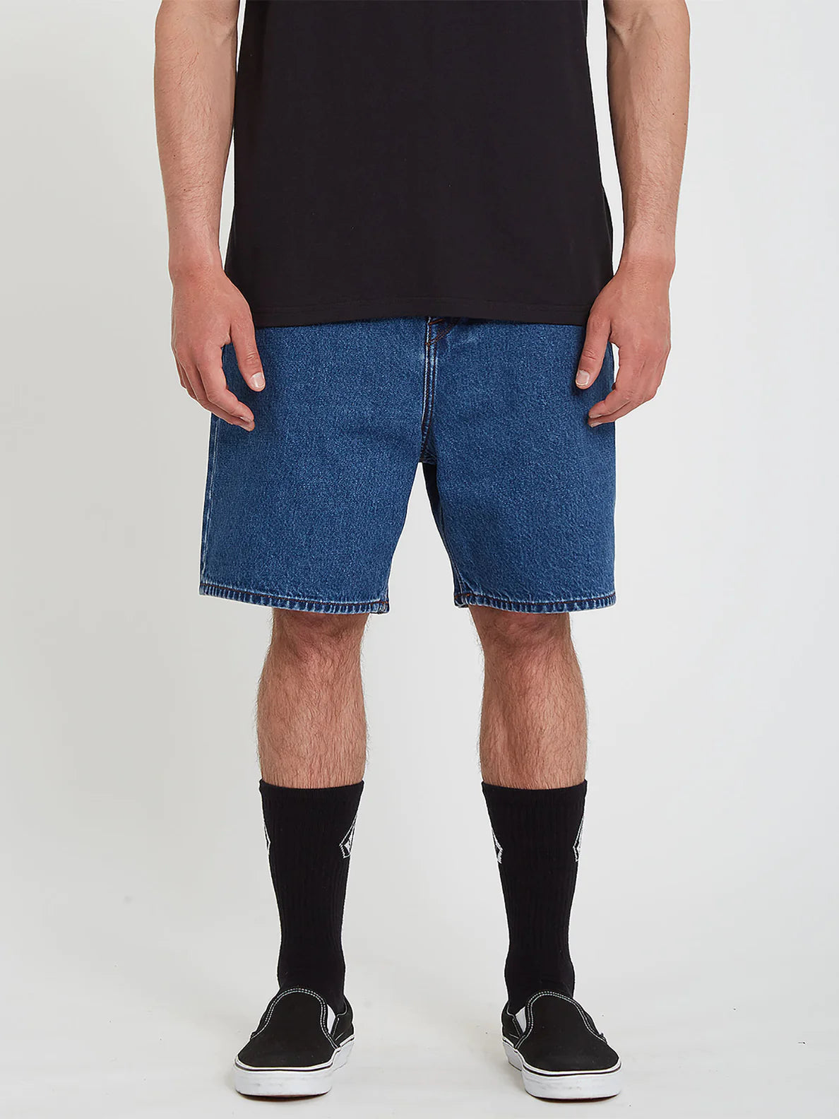 Volcom Billow Denim Short - Oliver Mid Blue - Star Surf + Skate