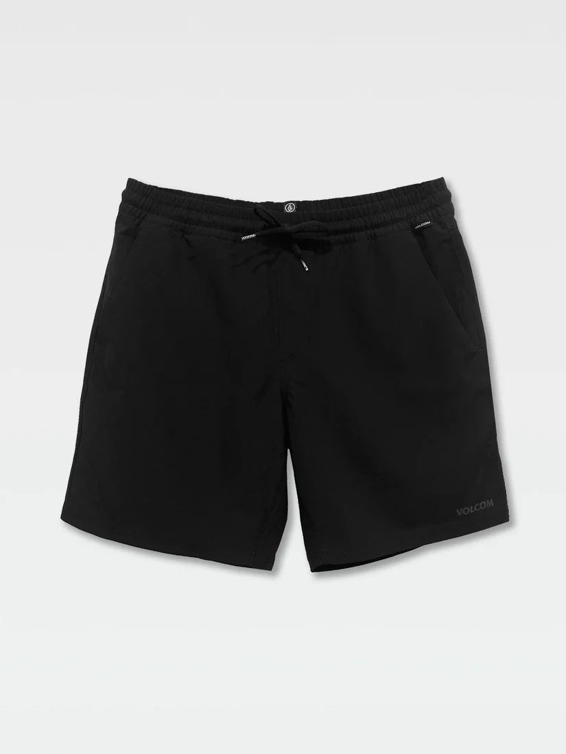 Volcom AU Cross Shred Elastic Waist 18" Shorts - Black - Star Surf + Skate