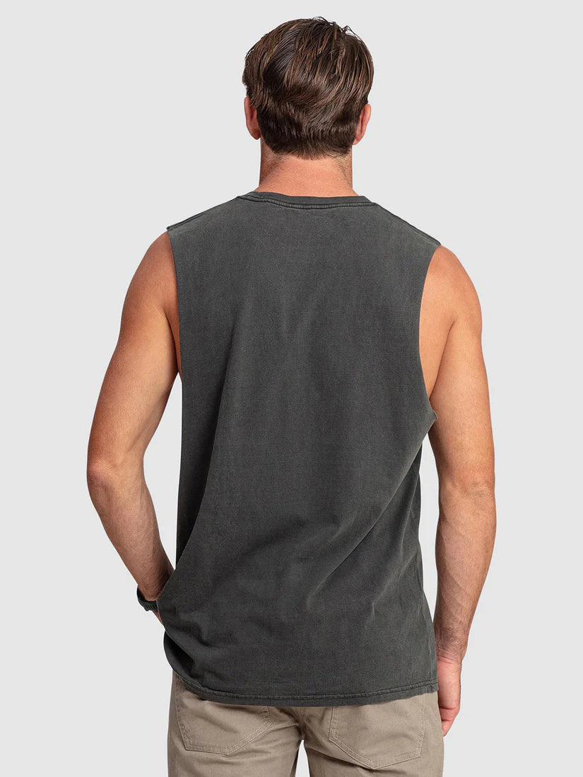 Volcom Wash Muscle Tank Tee - Black