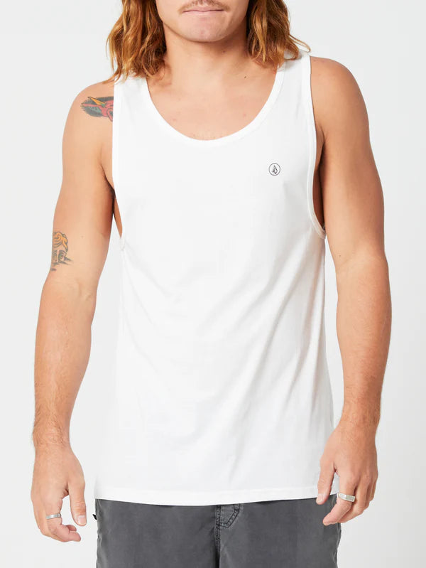 Volcom Solid Tank Tee - White - Star Surf + Skate