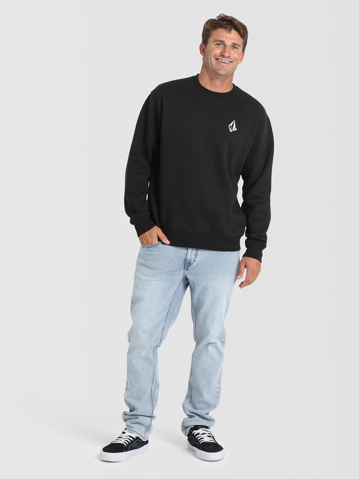 Volcom Vologo Crew - Black - Star Surf + Skate