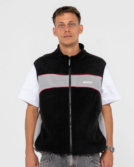 Rusty Viper Fleece Vest - Black