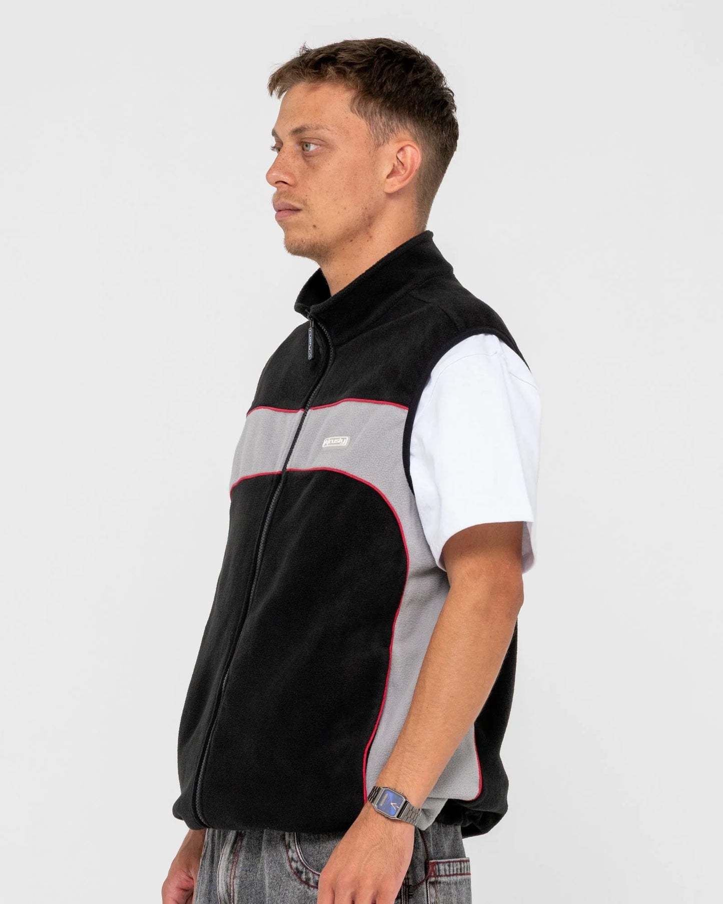 Rusty Viper Fleece Vest - Black