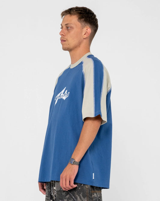 Rusty Fade SS Tee - Blue