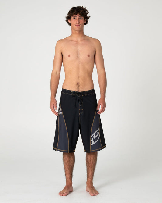 Rusty Tribalay Waist Boardshort - Black - Star Surf + Skate