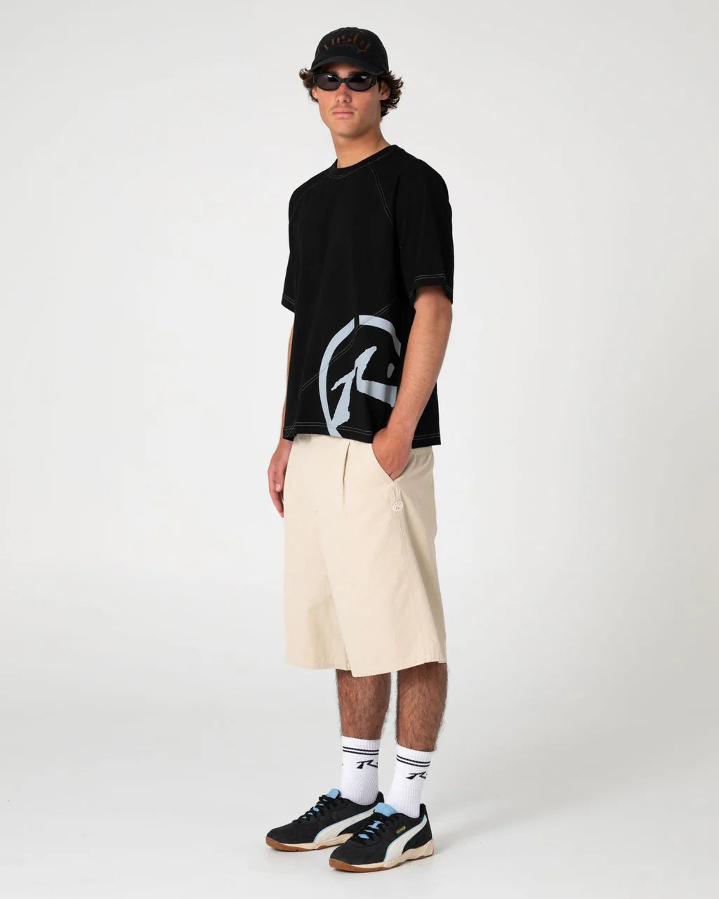 Rusty Pablo Flash SS Tee - Black - Star Surf + Skate