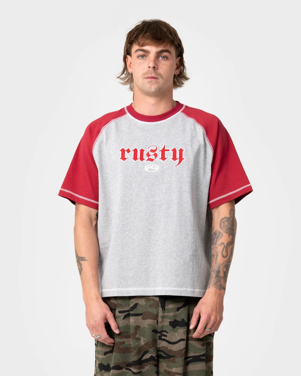 Rusty Decoy SS Tee - Grey Marle 2