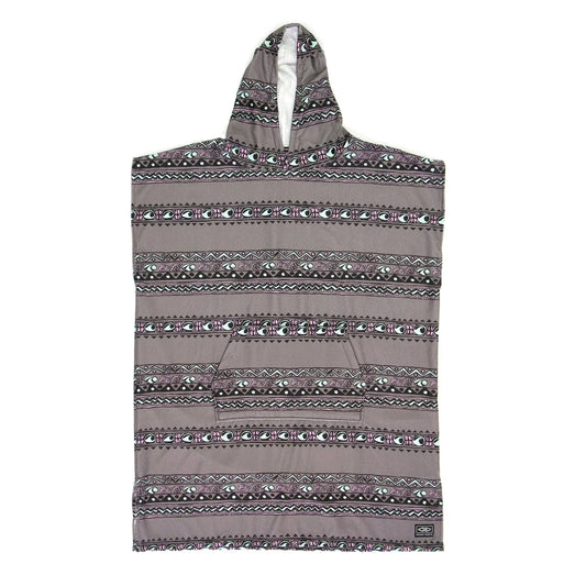 Ocean & Earth Toddlers Digital Hooded Poncho - Charcoal - Star Surf + Skate