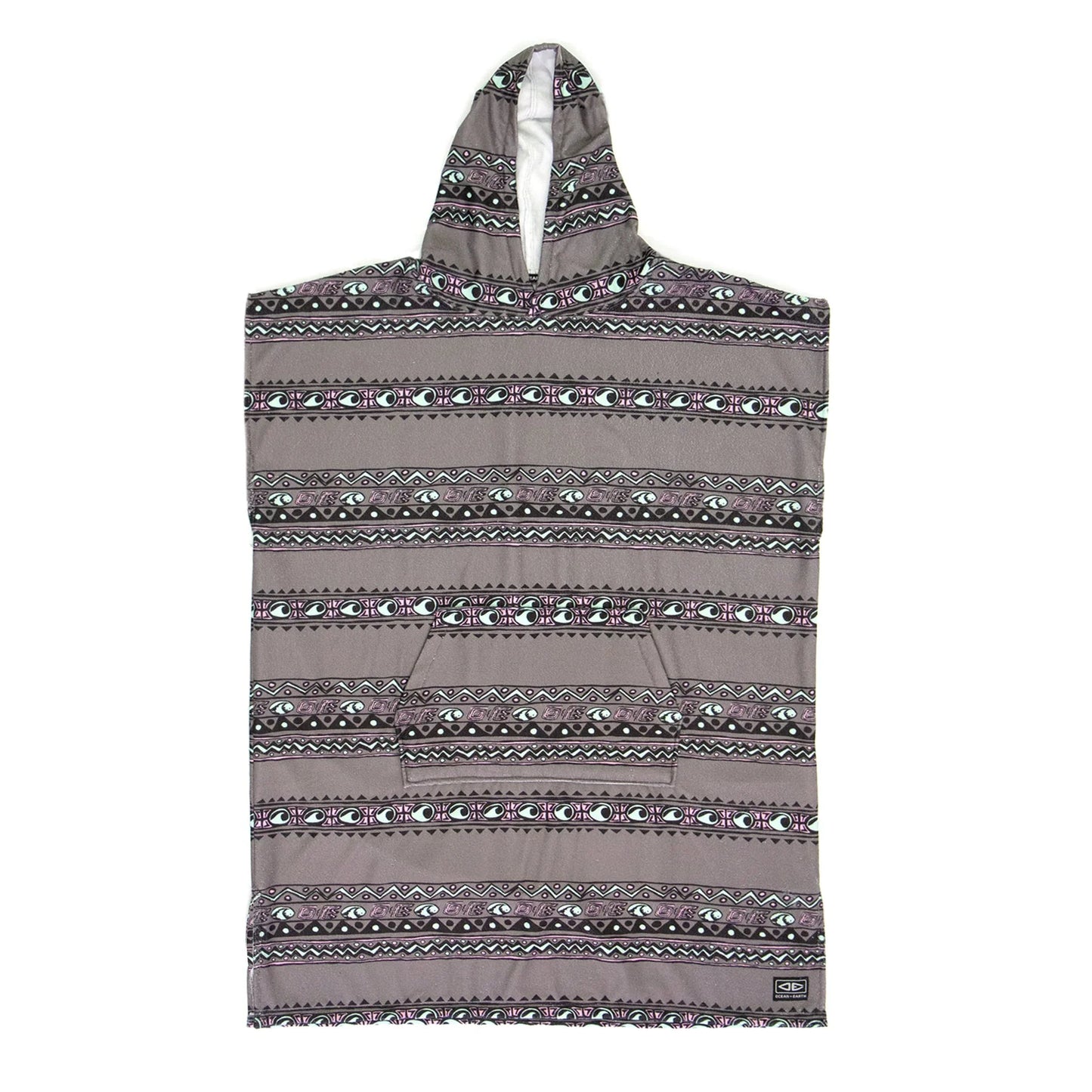 Ocean & Earth Youth Digital Hooded Poncho - Charcoal - Star Surf + Skate