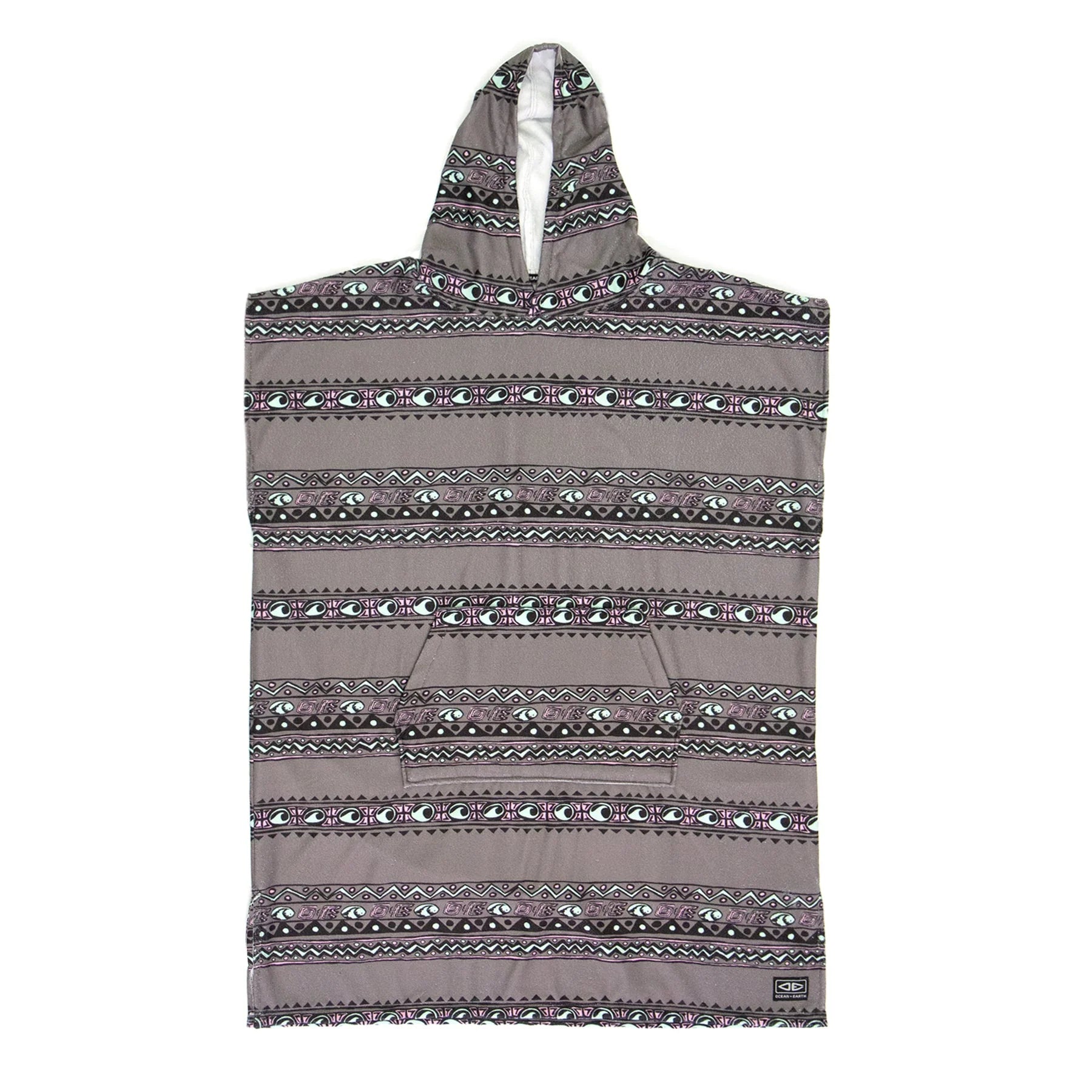 Ocean & Earth Youth Digital Hooded Poncho - Charcoal - Star Surf + Skate