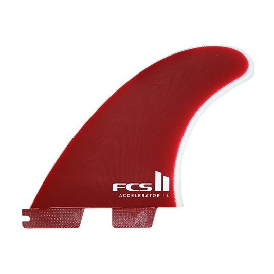FCS II Accelerator PG Tri fins - Rust Red
