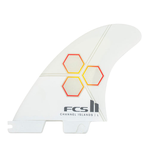 FCS II CI PC Tri-Quad Fin Set - White - Star Surf + Skate