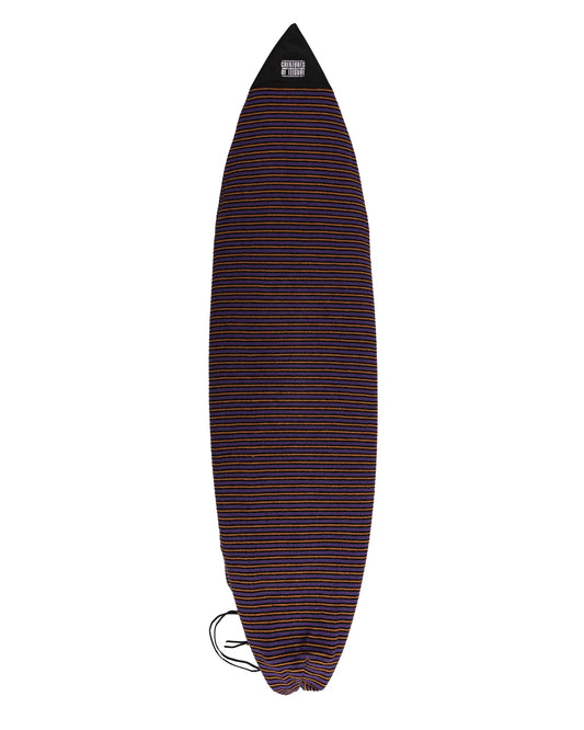 Creatures Shortboard Reliance Sox - Purple Black Stripe