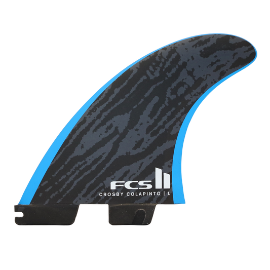 FCS II Crosby Colapinto PC Tri Fins - Black/Blue