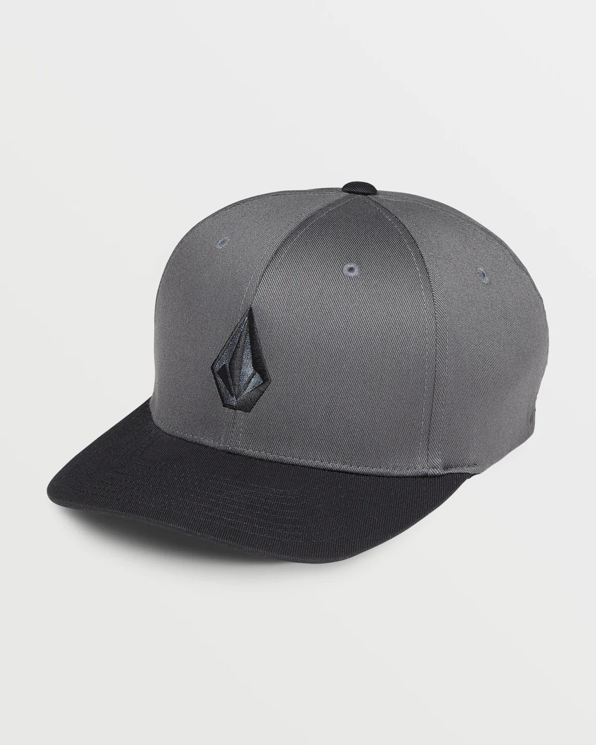 Volcom Full Stone Flexfit Hat - Asphalt Black