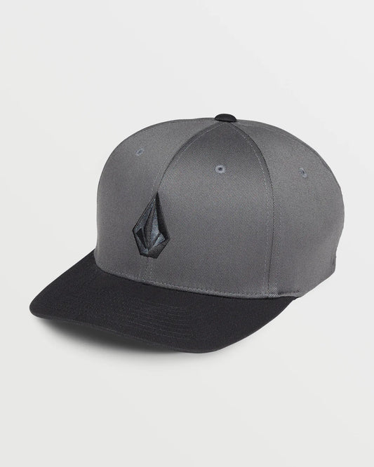 Volcom Full Stone Flexfit Hat - Asphalt Black