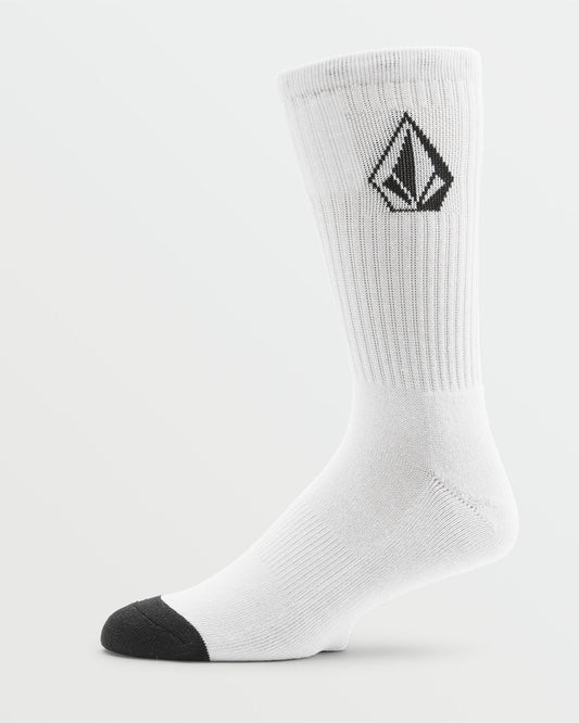 Volcom Full Stone Sock 3 Pack - White - Star Surf + Skate