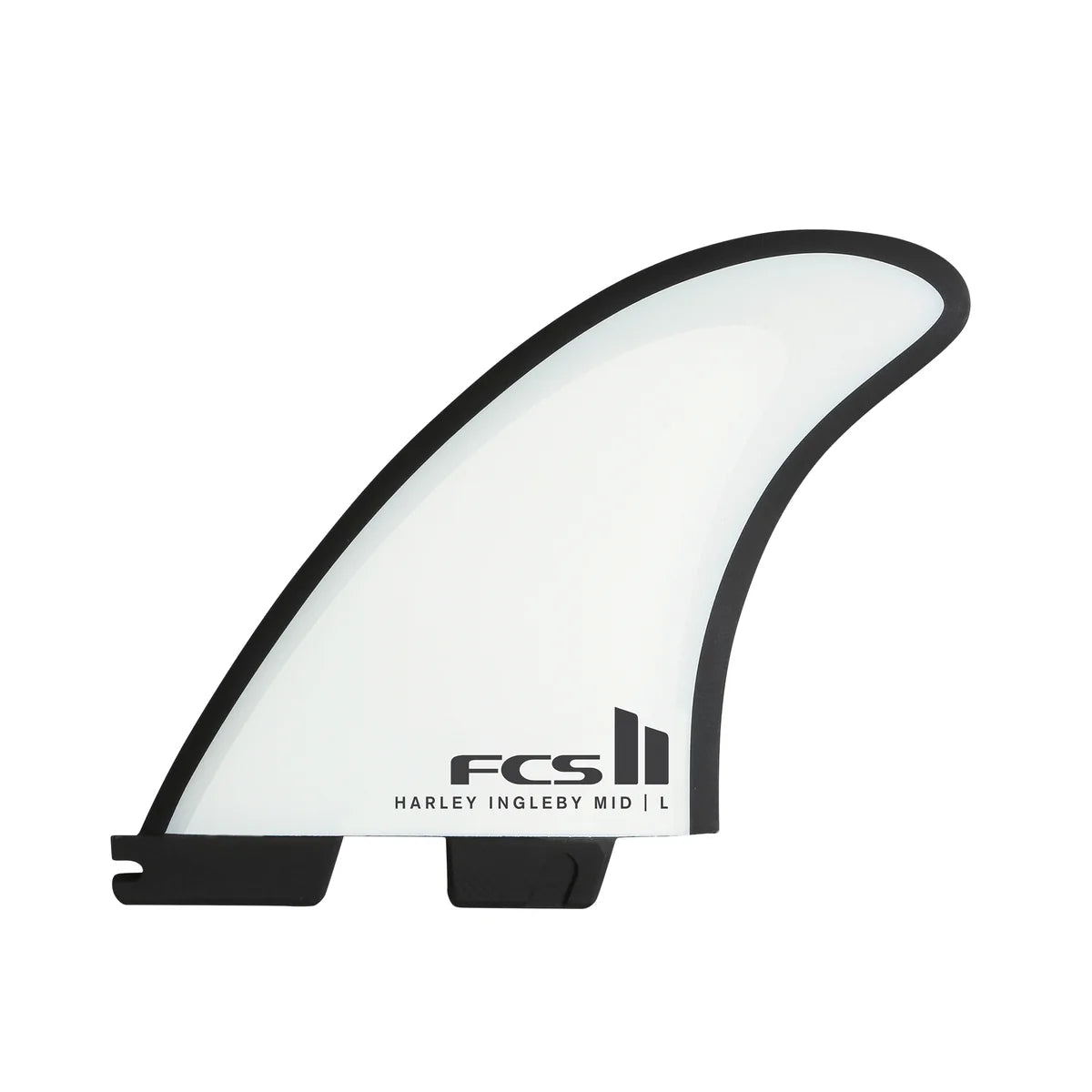 FCS II Harley Mid PC Tri Retail Fins - White - Star Surf + Skate