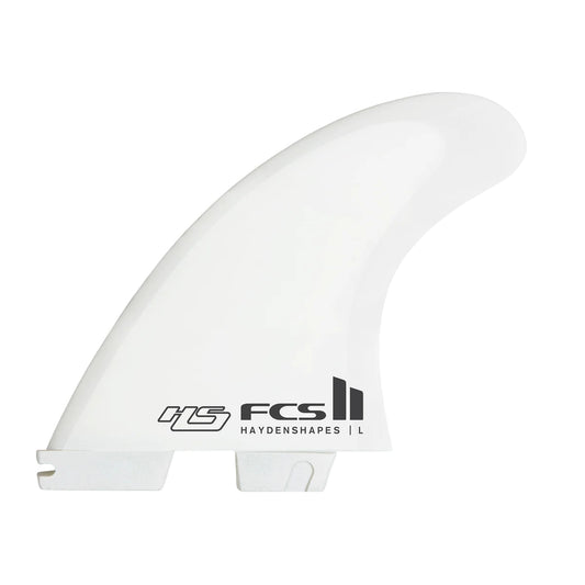 FCS 11 HS PC Tri Retail Fins - White - Star Surf + Skate