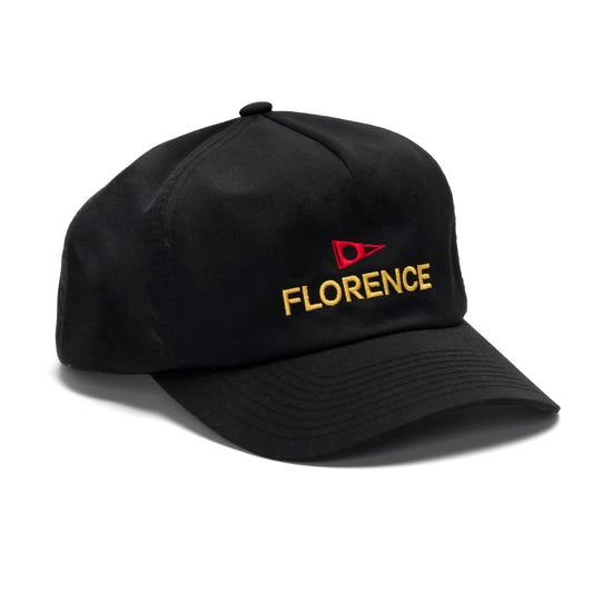 Florence Marine X Logo Twill Hat  - Black - Star Surf + Skate