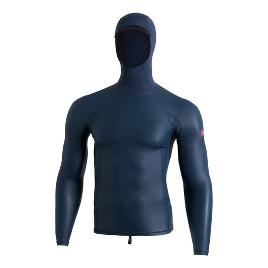 Florence Marine X Windshield LS Hooded Rashguard - Dark Navy - Star Surf + Skate