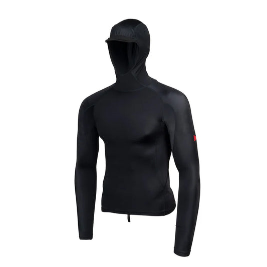 Florence Marine X Standard Issue LS Hooded Rashguard - Black - Star Surf + Skate