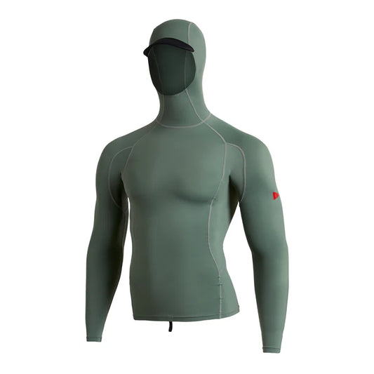 Florence Marine X Standard Issue LS Hooded Rashguard - Dark Sage - Star Surf + Skate