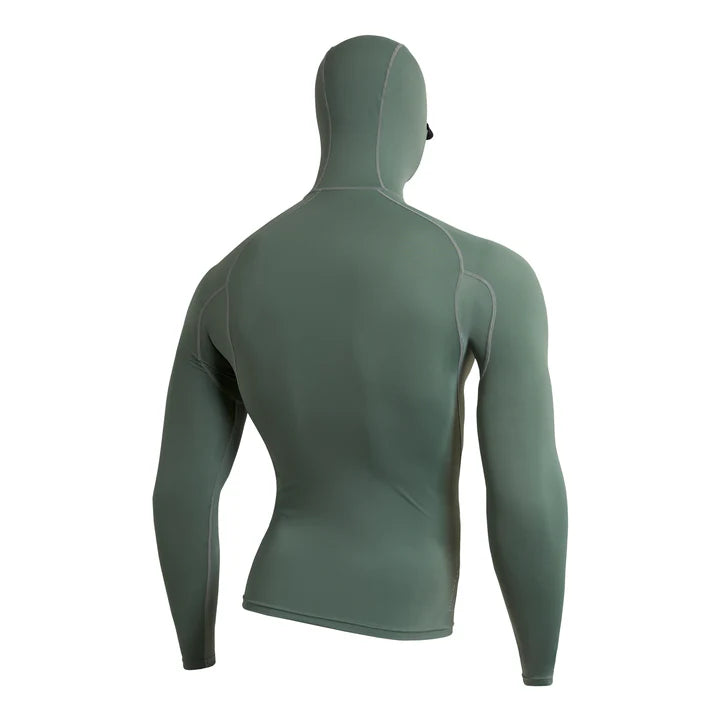Florence Marine X Standard Issue LS Hooded Rashguard - Dark Sage - Star Surf + Skate