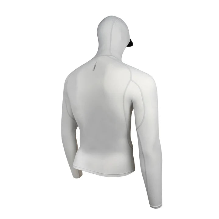 Florence Marine X Standard Issue LS Hooded Rashguard - Silver - Star Surf + Skate